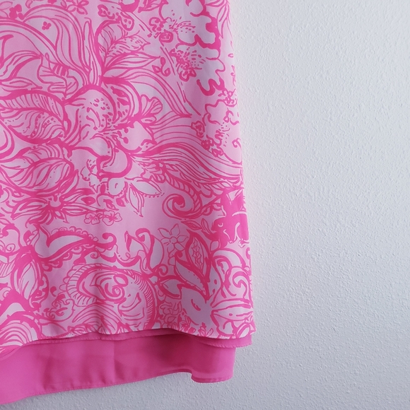 Lilly Pulitzer Reversible Florin Tank Top V-Neckline Blouse - Picture 4 of 11